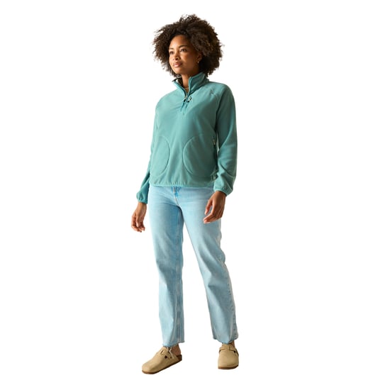 Regatta Dames/Dames Frankie Quarter Zip Fleece Top (Ivy Mos) - Image 5