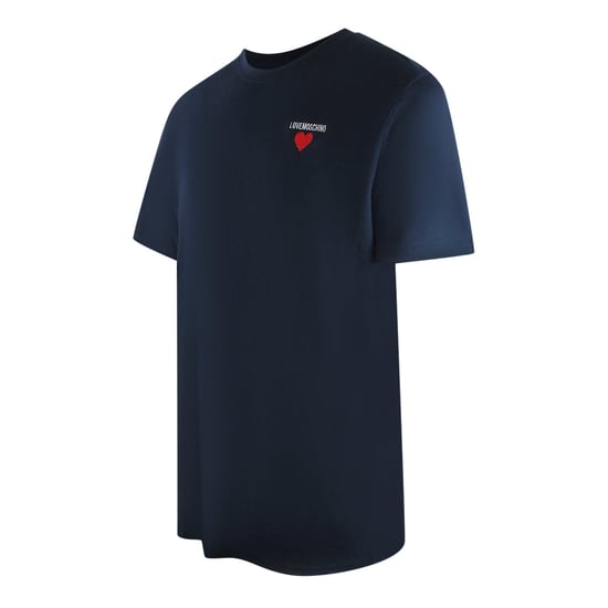 Love Moschino T-shirt Met Klein Hartlogo In Marineblauw - Image 3