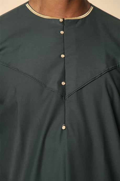 Herr Oman Eid Green Thobe Saudi Emirati Jubba Robe - Image 5
