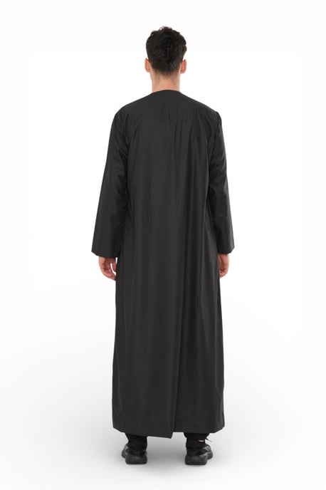 Ramadan Eid Charcoal, herrar, Marockansk Jubba Robe Djellaba Thobe - TT-008 - Image 5