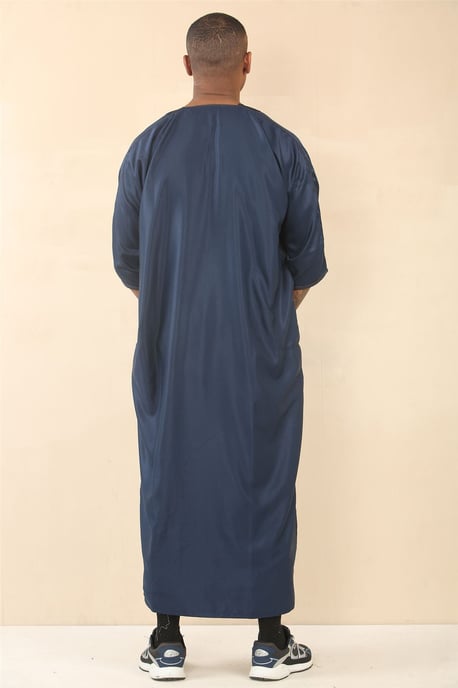 Heren blauwe Marokkaanse Thobe Djellaba Jubba Robe Eid - Image 4