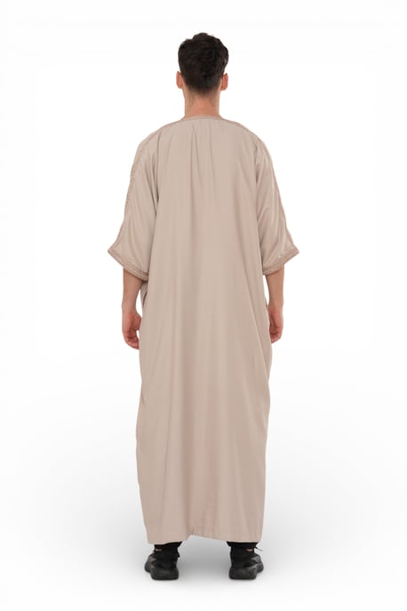 Marockansk lax herr Thobe Robe Djellaba Gandoura Eid Jubba- HM66 - Image 5
