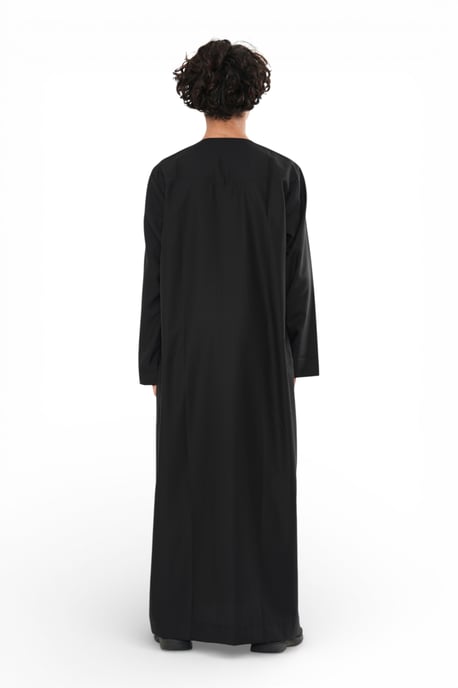 Kinderen jongens Eid zwarte Marokkaanse Jubba gewaad Djellaba Ramadan Eid Thobe - K-HM11 - Image 4