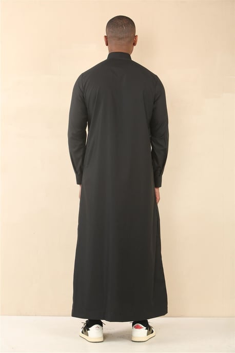 Svarta herrkläder, Jubba-mantel, Thobe, arabiska och saudiska emiratar, islamiska kläder, Thobe, Jubba-mantel - Image 4