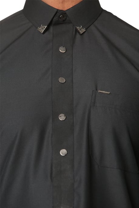 Svarta herrkläder, Jubba-mantel, Thobe, arabiska och saudiska emiratar, islamiska kläder, Thobe, Jubba-mantel - Image 5