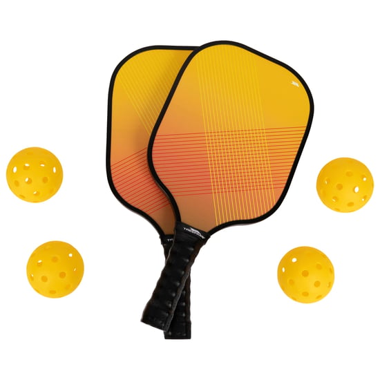 Trespass Morty Pickleball Peddel en Ballen Set (Oranje/zwart) - Image 1