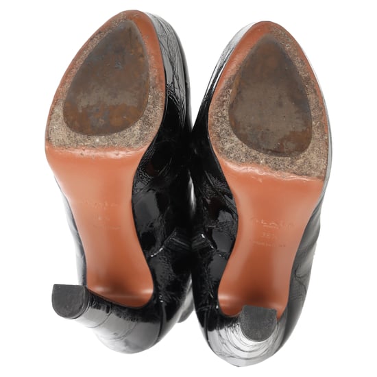 Alaïa Platform Ankle Boots in Black Leather - Image 5
