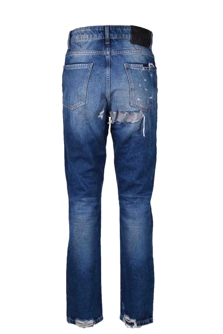 Verscheurde Jeans Versleten Denim - Image 2