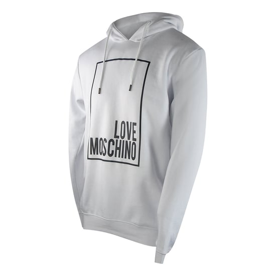 Love Moschino Box Logo Witte Hoodie - Image 3