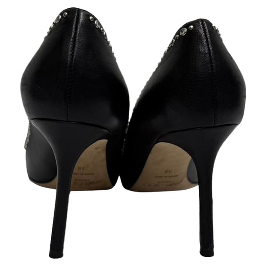 Jimmy Choo Romy Embellished Pumps in Black Calf Leather - Image 3