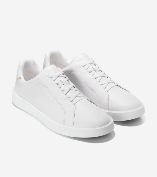 Cole Haan Grand Crosscourt Nubuck Heren Witte Sneakers - Image 1