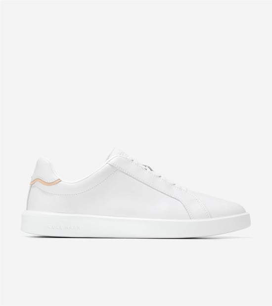 Cole Haan Grand Crosscourt Nubuck Men's Optic White/Natural Trainers - Image 2