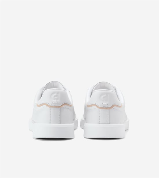 Cole Haan Grand Crosscourt Nubuck Men's Optic White/Natural Trainers - Image 4
