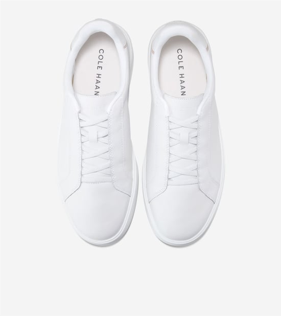 Cole Haan Grand Crosscourt Nubuck Men's Optic White/Natural Trainers - Image 5