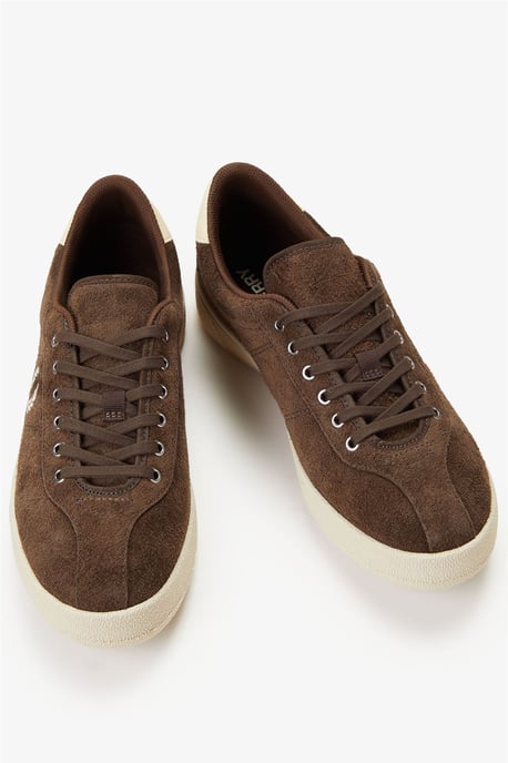 Fred Perry Tennis Skor Mocka Herr Tobacco/Ice Cream Träningsskor - Image 3