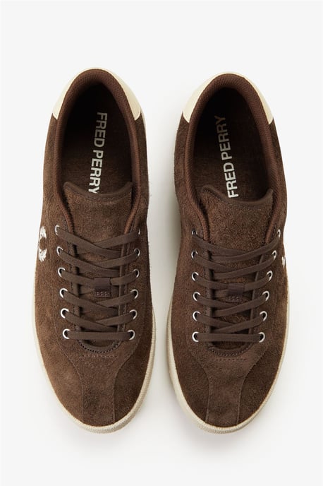 Fred Perry Tennis Skor Mocka Herr Tobacco/Ice Cream Träningsskor - Image 6