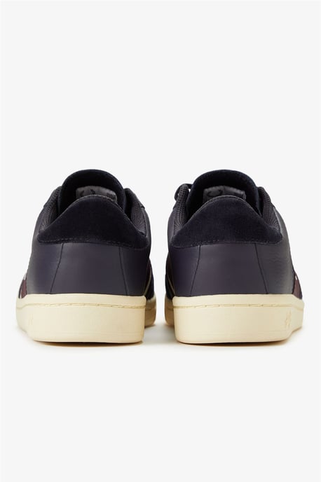 Fred Perry B725 Läder Mocka Herrskor Marinblå/Ecru/Mörkröd - Image 5
