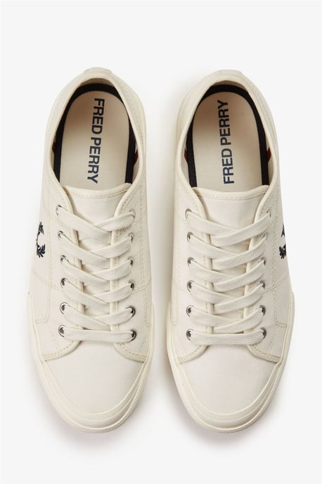 Fred Perry B708 Vintage Tennis Canvas Herrskor i Vit - Image 6