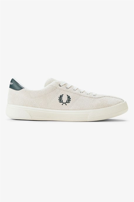 Fred Perry Tennis Shoe Suede Men's Ecru/Grassroot Trainers - Image 1