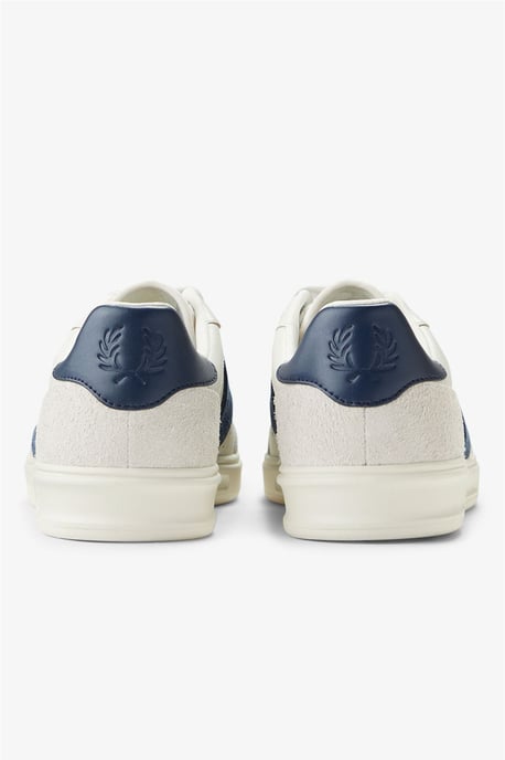 Fred Perry B4 Texturerad Läder/Suede Herr Porcelän/Blå Träningsskor - Image 5