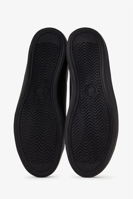 Fred Perry Baseline Läder Herr Svarta Sneakers - Image 4