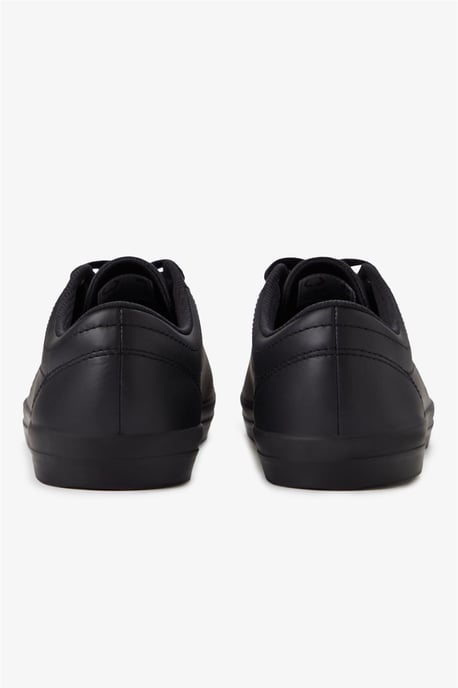 Fred Perry Baseline Läder Herr Svarta Sneakers - Image 5
