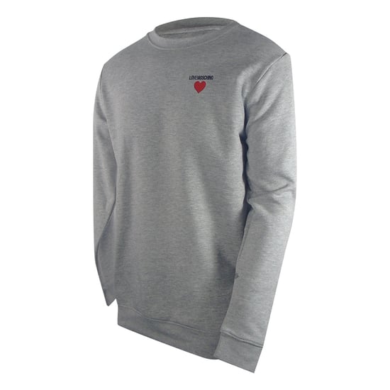 Love Moschino Heart Logo Grey Sweatshirt - Image 3