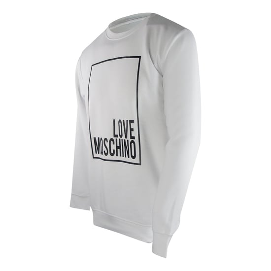 Love Moschino Box Logo White Sweatshirt - Image 3