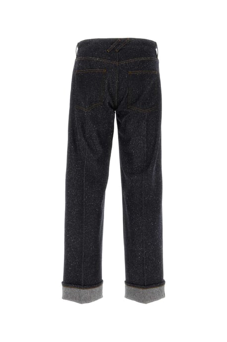 Melange Blå Denim Jeans - Image 2