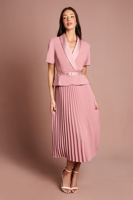2 in 1 Dress With Pleated Skirt - Image 1