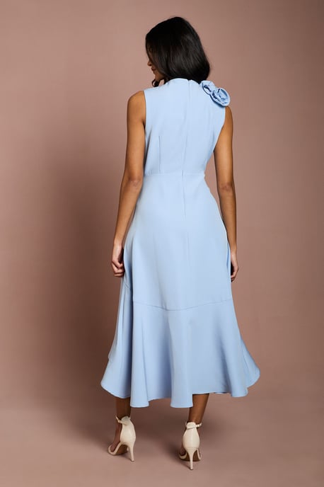 Petite 3D Corsage High Low Dress - Image 3