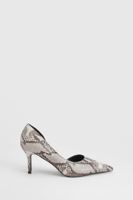 Snake Asymmetric Cut Out Court heels - Image 3