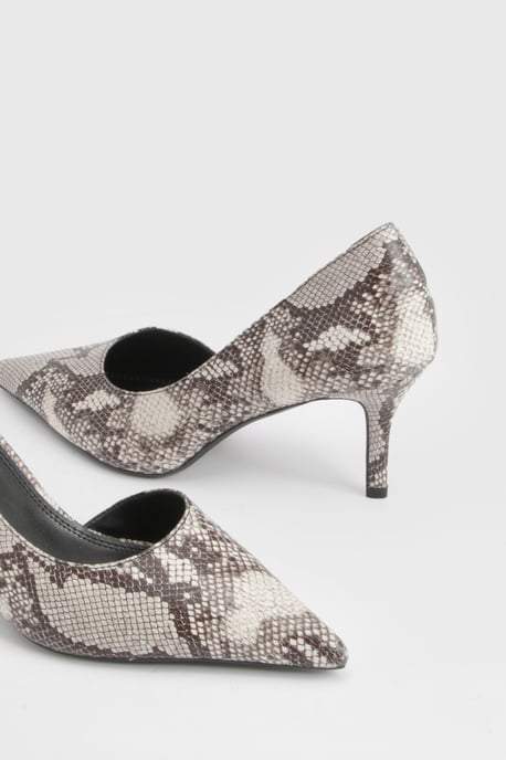 Snake Asymmetric Cut Out Court heels - Image 6