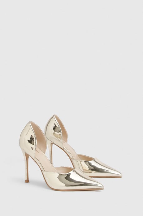 Wide Fit 2 Part Cut Out Court Shoes - Image 2