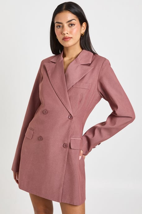 Shoulder Pad Blazer Dress - Image 1