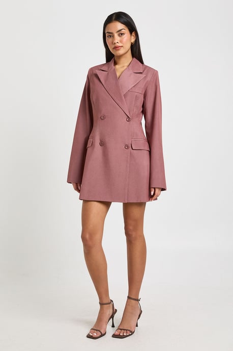 Shoulder Pad Blazer Dress - Image 3