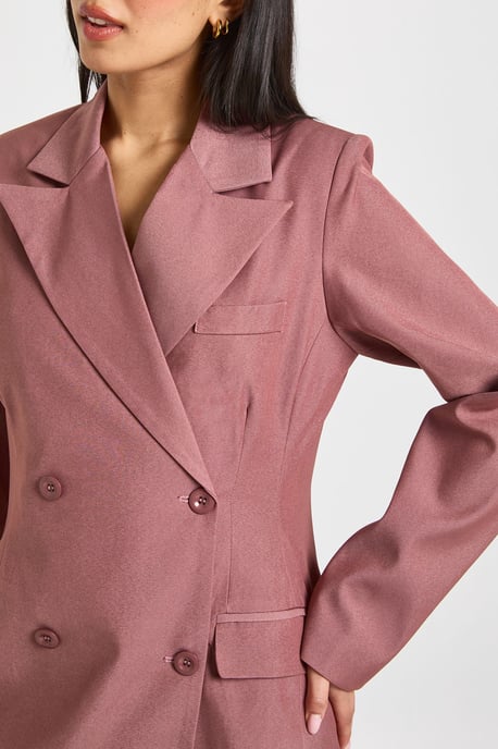 Shoulder Pad Blazer Dress - Image 4