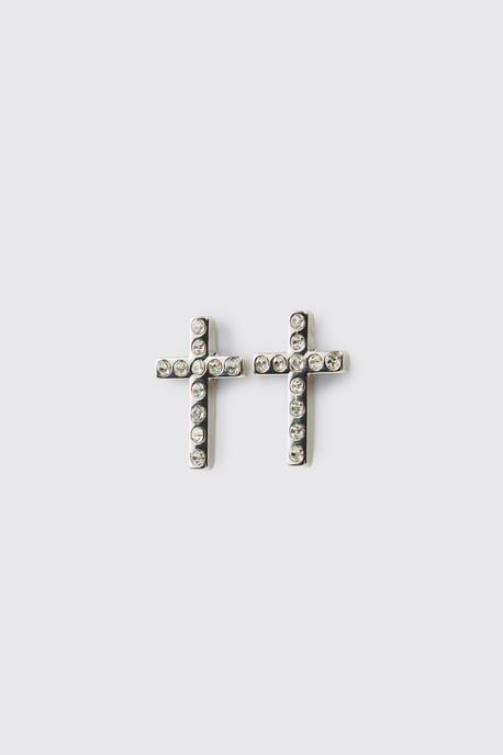 Cross Stud Earrings - Image 1