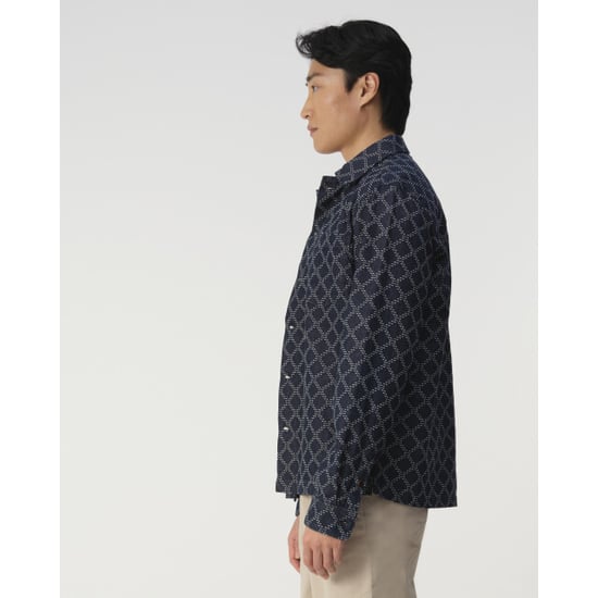 J.C. Rags Overshirt dark blue dessin - Image 6