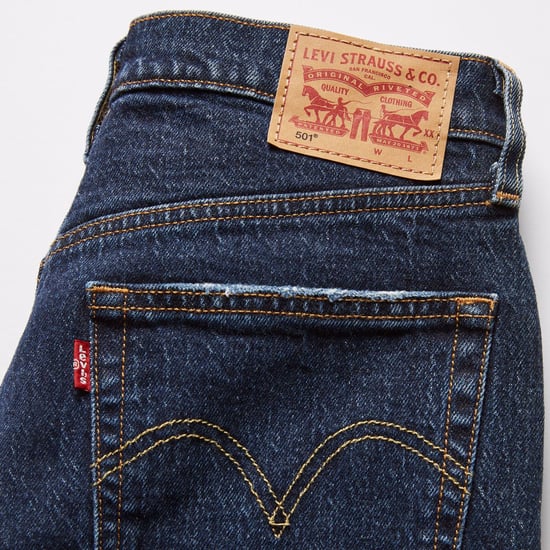 Women's Levis 501 Original Jeans in Blue - Image 4