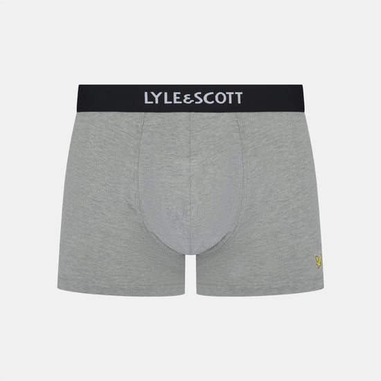 Men's Lyle And Scott Henrick 5 Pack Boxer Shorts in Black - Image 2