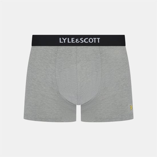 Men's Lyle And Scott Henrick 5 Pack Boxer Shorts in Black - Image 3