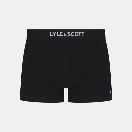 Men's Lyle And Scott Henrick 5 Pack Boxer Shorts in Black - Image 4