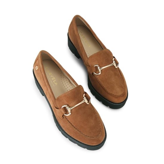 Carvela Suede Snap Chunky Loafers - Image 2