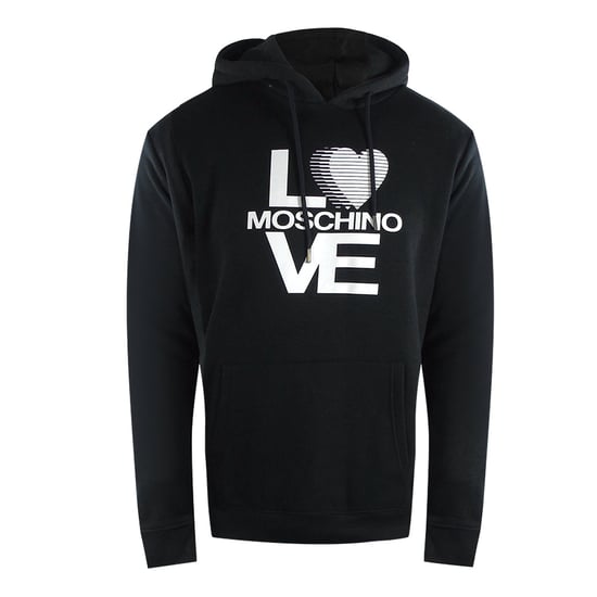 Love Moschino Bold Love Logo Black Hoodie - Image 1