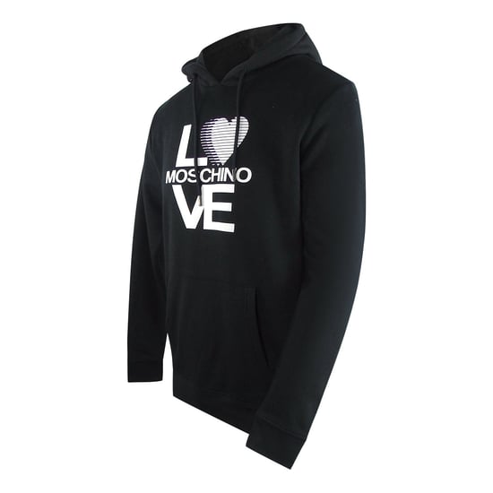 Love Moschino Bold Love Logo Black Hoodie - Image 3