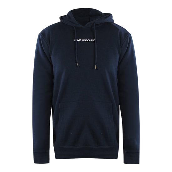 Love Moschino Marinblå Huvtröja - Image 1