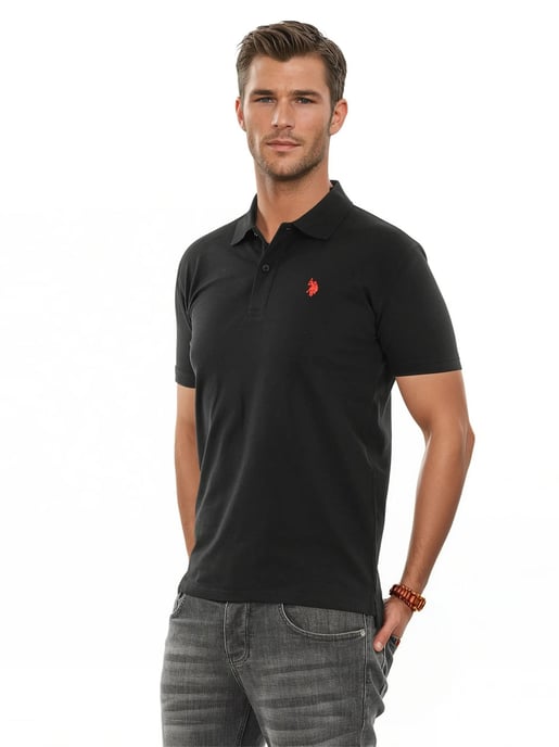 U.S. Polo Assn. heren basic poloshirt met korte mouwen en stretch - Image 5