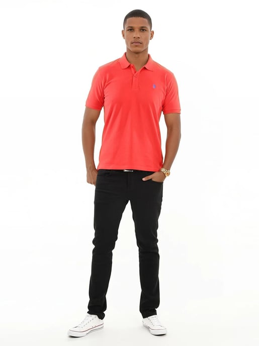 U.S. Polo Assn. heren basic poloshirt met korte mouwen en stretch - Image 4