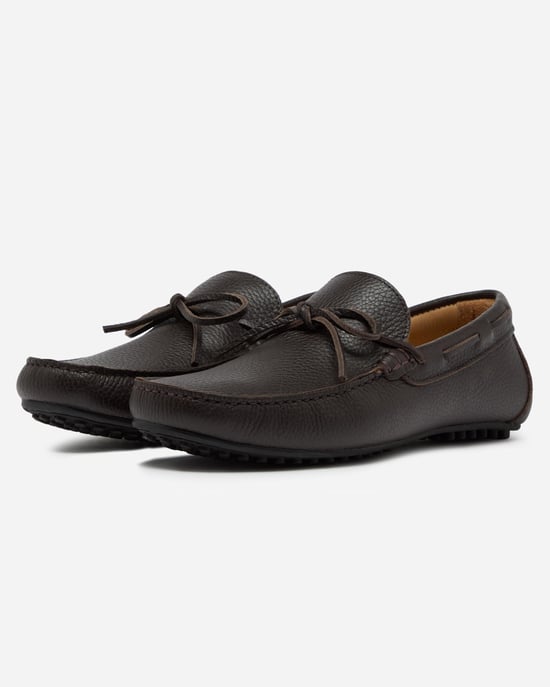 Cano Driving Shoes in Dark Brown - Image 1